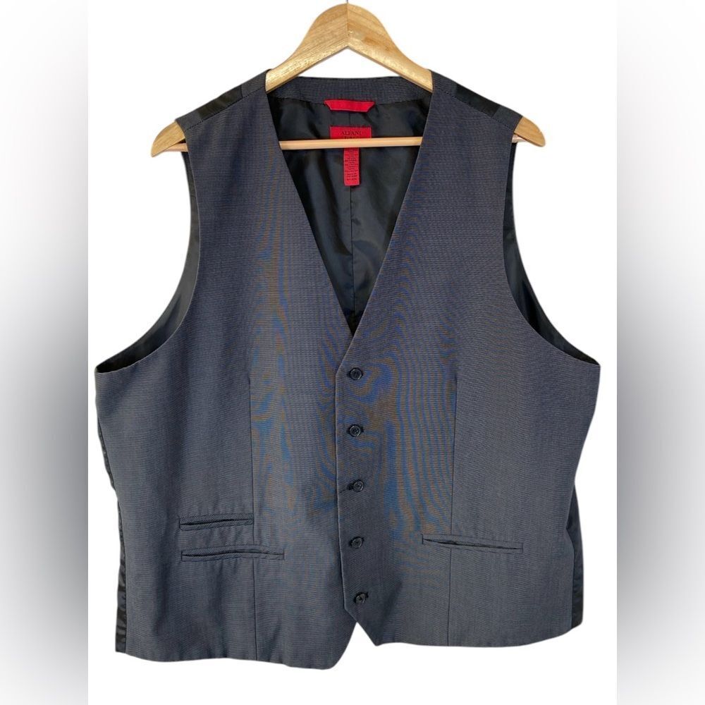 Alfani Slim Fit Men's Black Pin Striped Vest Size XXL